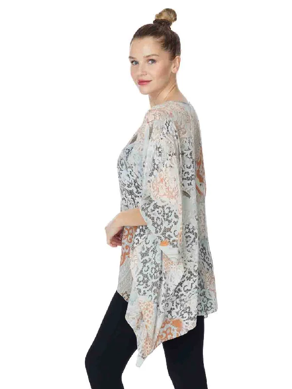 Tianello "Basso" Print Washable Silk "Ceravé Kaftan"